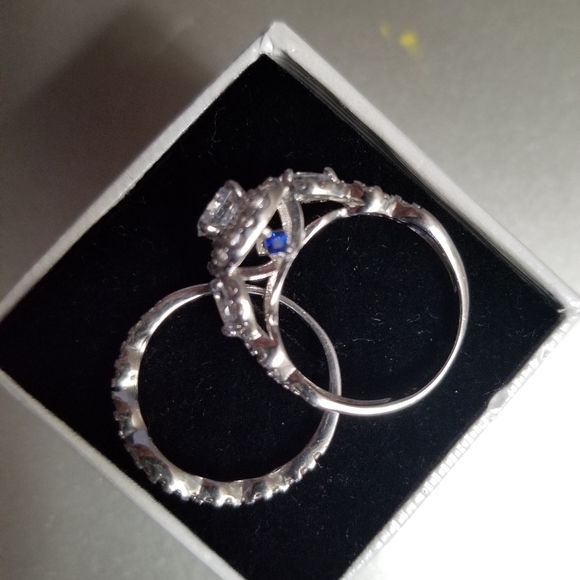 Newshe Engagement Wedding Ring Set S8 - Picture 4 of 9
